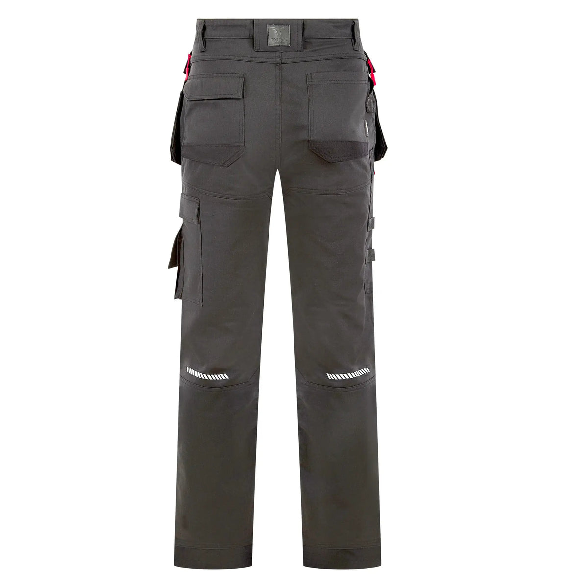 Tauro Rampage slim fit work trousers black thigh and ruler pocket detail