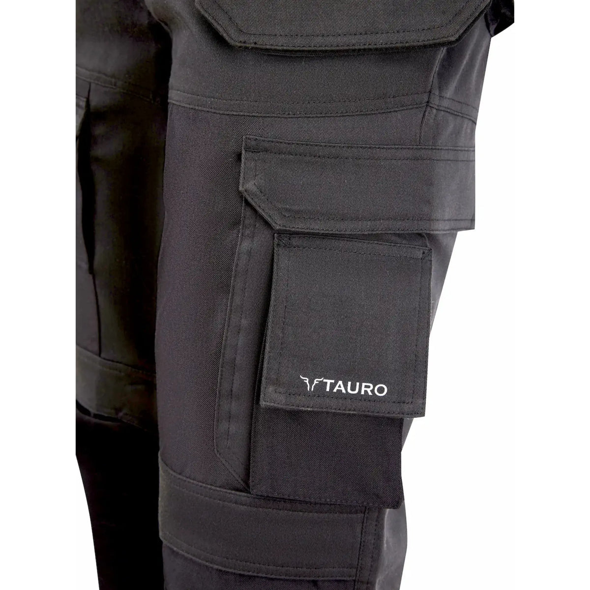 Tauro Rampage slim fit work trousers black with holster pocket removed