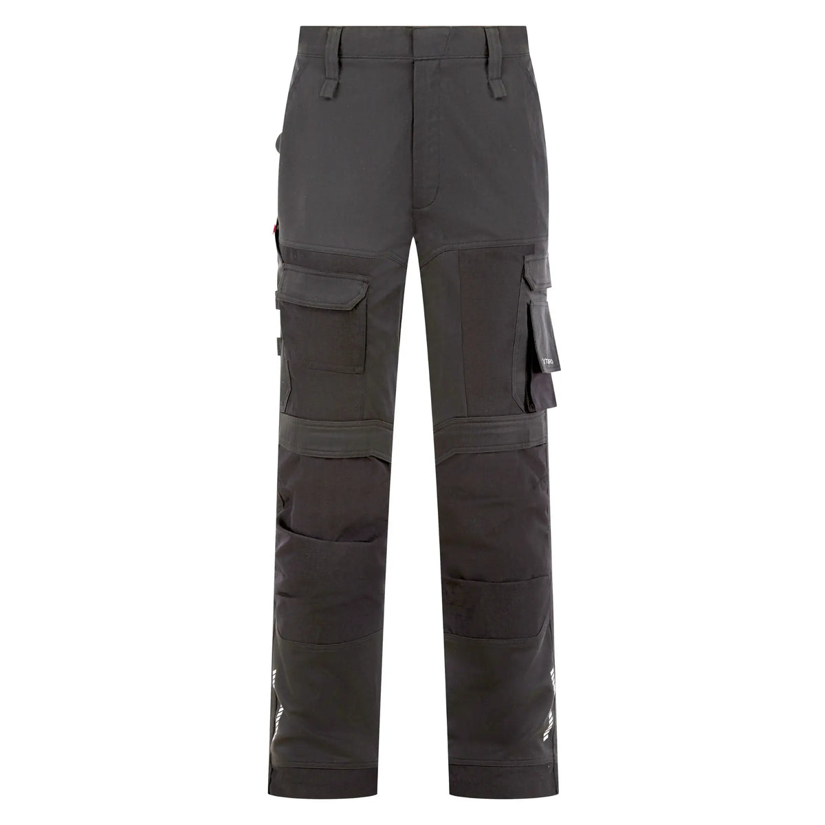 Tauro Outlaw slim fit work trousers black back pocket detail