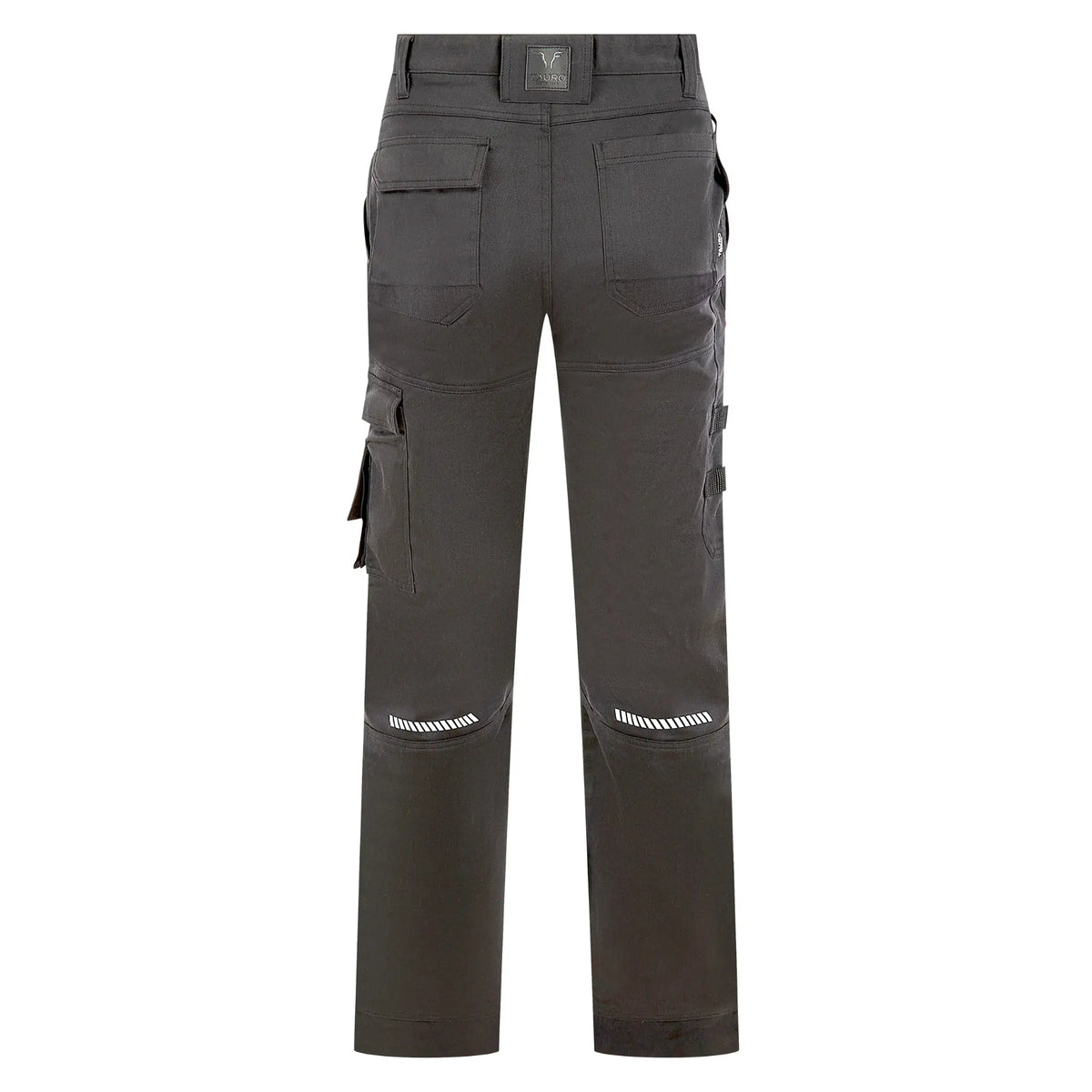 Tauro Outlaw slim fit work trousers black thigh and ruler pocket detail