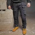 Tauro Rampage slim fit work trousers black front view